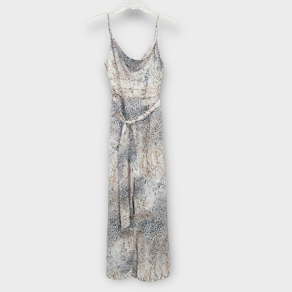 Anthropologie Sage The Label Jasmine Jumpsuit‎ In Animal Print Size M NWT